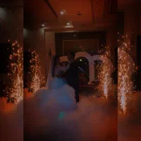 مه سنگین،آتش بازی،نور پردازی،دی جی خانم و آقا