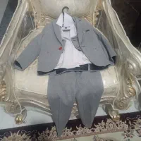 کت شلوار مجلسی بچگانه بسیار نو|کفش و لباس بچه|مرودشت, پشت سایپا‎|دیوار