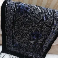 شال مخمل نگین دار
