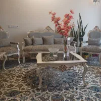 مبل استیل ۸نفره در حد نو|مبلمان خانگی و میز عسلی|مشهد, امام رضا (ع)|دیوار