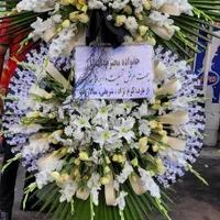 تاج گل ترحیم،  افتتاحیه ،  تزیین ماشین عروس|گل و گیاه طبیعی|رباط‌کریم, رباط‌کریم|دیوار