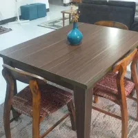 میز غذاخوری چهار نفره با چهار صندلی
