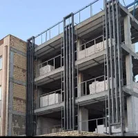 جوشکاری ساختمان (نبشی کشی رابیتس کاری سقف شیروانی)