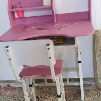 ست میز و صندلی تحریر کودک چوبی پایه فلزی|اسباب و اثاث بچه|بوکان, |دیوار