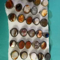 با سلام تعداد ۳۷۰ انگشتر رکاب آلیاژی سنگها طبیعی