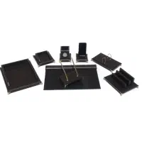 ست رومیزی ۸ تیکه مشکی ام دی اف روکش وکیوم نو