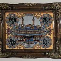 دو عدد تابلو فرش دست بافت سالم و تمییز و نو