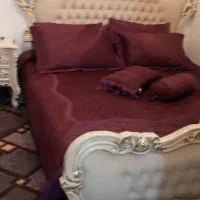 سرویس خواب  دو نفره 180*200 به همراه تشک و روتختی|تخت و سرویس خواب|میانه, |دیوار