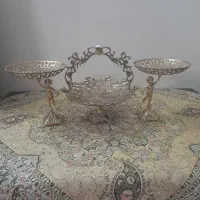 میوه خوری ویک جفت شیرینی خوری برنز