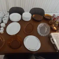 ظروف پذیرایی ، غذا خوری چینی و شیشه ای