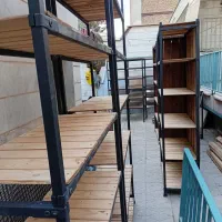 قفسه جاکفشی رگال فلزی میز ویترین دکور شلف چوب|کتابخانه، شلف، قفسههای دیواری|تهران, صادقیه|دیوار