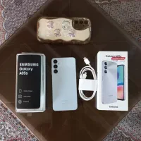 سامسونگ Galaxy A05s نقره‌ای در حد آکبند، فول لوازم