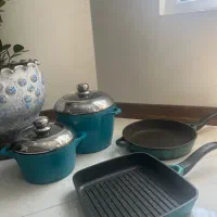 قابلمه و ماهیتابه رژیمی و گریل چدن آلمانی