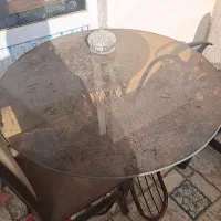 میز غذاخوری با شیشه ضخامت ۱۰ میل