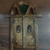 جا کلیدی چوبی دیواری آینه دار