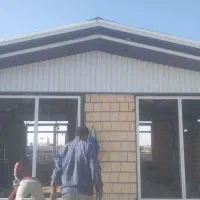 سقف سبک شیروانی ویلایی نصب ورق کرکره و ایرانتی