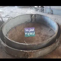 قالب لوله کَوَل قناتی پایه فنس رایزر درب چاه|مصالح و تجهیزات ساختمان|رزن, |دیوار