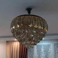 لوستر 14 لامپ کریستال