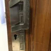 درب چوبی راست گرد با دستگیره - چشمی - قفل و مغزی|مصالح و تجهیزات ساختمان|تهران, سازمان برنامه جنوبی|دیوار
