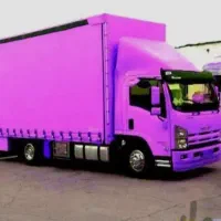 باربری. حمل اثاثیه منزل کامیون کارگر بسته بندی ...