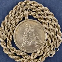 زنجیر و شمایل نقره سنگین ۱۶۷ گرم