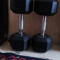 دمبل ده کیلویی شیش ضلعی|تجهیزات ورزشی|شاهین دژ, |دیوار