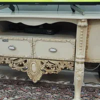 زیر تلویزیون و بوفه و ساعت کرم رنگ|بوفه، ویترین، کنسول|جوانرود, |دیوار