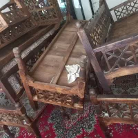 میزنیمکت چوبی قهوه خانه|صندلی و نیمکت|تبریز, |دیوار