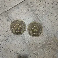 سر در برنجی برجسته قدیمی|کلکسیون اشیاء عتیقه|خرمدره, |دیوار