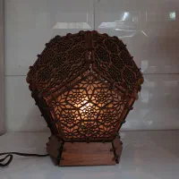 آباژور و چراغ خواب چوبی