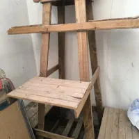 پایه گل دان چوبی