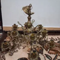 لوستر طرح لاله تمام برنز خیلی سنگین