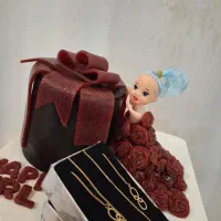 گوشواره بخیه ای طرح بی نهایت