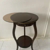 میز تلفن چوبی وکنار سالنی دورش برنز همراه با شیشه|میز تلفن|تهران, فلاح|دیوار