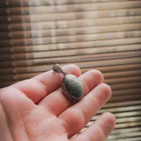 پلاک نقره، سنگ حدید صینی|جواهرات|کرج, باغستان|دیوار