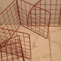 قفسه مشبک با گیره|کتابخانه، شلف، قفسه‌های دیواری|کرمانشاه, |دیوار