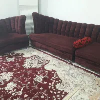 مبل 9 نفره با رنگ خاص زرشکی|مبلمان خانگی و میز عسلی|اهواز, شهرک دانشگاه|دیوار