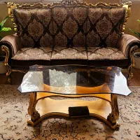 مبل سلطنتی ورق طلا|مبلمان خانگی و میز عسلی|قم, سالاریه|دیوار