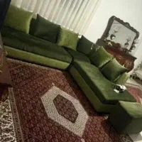 یک دست مبل مدل L کاملا محکم و سالم