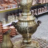 سماور زغالی  برنجی  نانو آنتیک  قابل استفاده