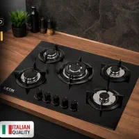 گاز صفحه شیشه ای ۵شعله لتو