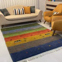 گبه دستبافت ۴متری با متریال عالی و بدون تغییر رنگ