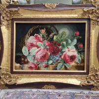 تابلوفرش دستباف چله ابریشم|تابلو فرش|پاکدشت, پاکدشت (مامازند)|دیوار