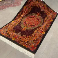 فرش دستباف (بساک) تمام ابریشم اصل قم ۷۰ رج|فرش|مشکین‌دشت, |دیوار