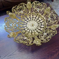 میوه خوری برنجی زیبا|ظروف سرو و پذیرایی|ری, فیروزآبادی|دیوار