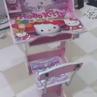 میزمطالعه دخترانه طرح کیتی با صندلی