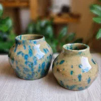 ظروف دکوری سرامیکی با طرح کهکشانی