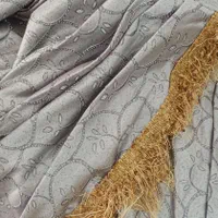 یالان پرده طوسی نقره ایی|پرده، رانر، رومیزی|سرپل ذهاب, |دیوار