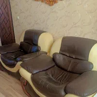مبل راحتی چرم|مبلمان خانگی و میز عسلی|سهند, |دیوار