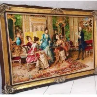 تابلو فرش ابریشمی دستباف تبریز/شاعر جوان۱۳۰×۱۷۰